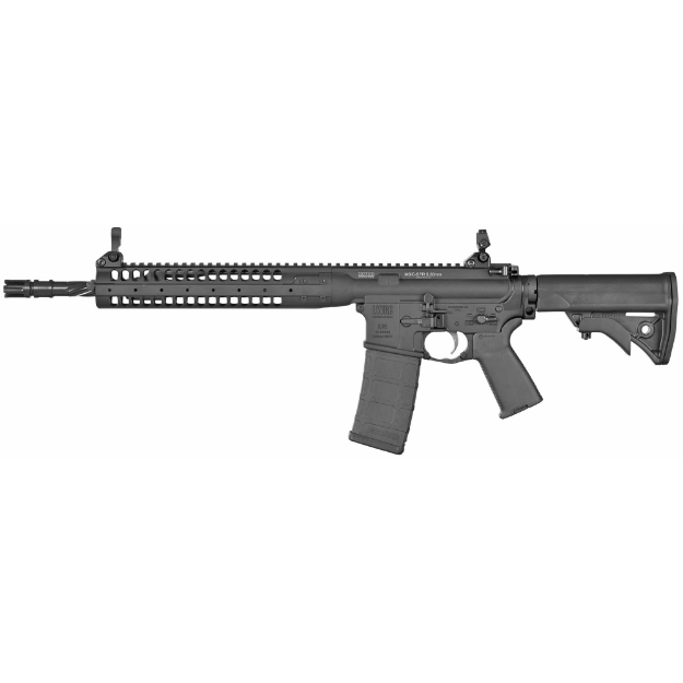 Picture of LWRC IC SPR - Semi-automatic Rifle - 223 Remington/556NATO - 16"Hammer Forged Spiral Fluted Barrel - Cerakote Finish - Tungsten Gray - LWRCI Adjustable Compact Stock - LWRCI Skirmish Back Up Iron Sights - Ambidextrous - 30 Rounds - 1 Magazine ICR5TG16SPRBT