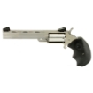 Picture of North American Arms Mini Master - Single Action - Revolver - 22LR/22 WMR - 4" Barrel - Stainless Steel - Silver - Rubber Grips - Fixed Sights - 5 Rounds NAA-MMC