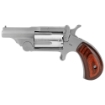 Picture of North American Arms Mini Revolver - Revolver - Single Action - 22 WMR - 1.125" - Matte Finish - Silver - Viridian - 5Rd - 5.9oz - Fixed Sights - Stainless Steel NAA-22MS-VL