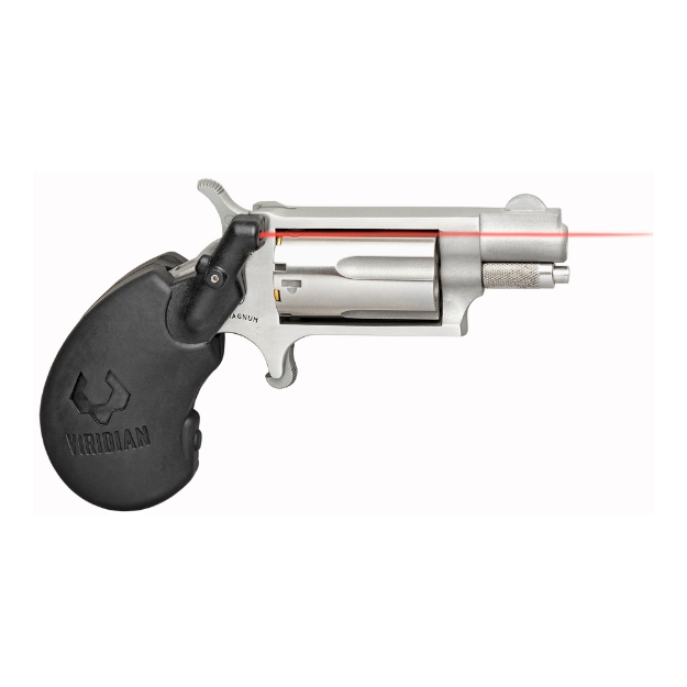 Picture of North American Arms Mini Revolver - Single Action - Revolver - 22 Short - 1.125" Barrel - Matte Finish - Stainless Steel - Silver - Wood Grips - Fixed Sights - 5 Rounds NAA-22S
