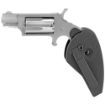 Picture of North American Arms Mini Revolver - Single Action - Revolver - 22 WMR - 1.125" Barrel - Stainless Steel - Silver - Imitation Stag Grips - Fixed Sights - 5 Rounds NAA-22MS-GSTG