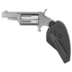 Picture of North American Arms Mini Revolver - Single Action - Revolver - 22 WMR - 1.625" Barrel - Stainless Steel - Silver - Rubber Grips - Fixed Sights - 5 Rounds NAA-22MS-GRC