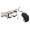 Picture of North American Arms Mini Revolver - Single Action - Revolver - 22 WMR - 1.625" Barrel - Steel - Silver - Rubber Grips - Fixed Sights - 5 Rounds NAA-22M-GRC