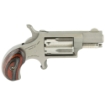 Picture of North American Arms Mini Revolver - Single Action - Revolver - 22LR - 1.125" Barrel - Matte Finish - Stainless Steel - Silver - Rubber Grips - Fixed Sights - 5 Rounds NAA-22LR-GRC