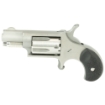 Picture of North American Arms Mini Revolver - Single Action - Revolver - 22LR - 1.125" Barrel - Matte Finish - Stainless Steel - Silver - Wood Grips - Fixed Sights - 5 Rounds NAA-22LR