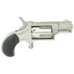 Picture of North American Arms Mini Revolver - Single Action - Revolver - 22LR - 1.125" Barrel - Matte Finish - Stainless Steel - Silver - Wood Grips - Fixed Sights - 5 Rounds NAA-22LR