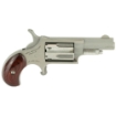 Picture of North American Arms Mini Revolver - Single Action - Revolver - 22LR/22 WMR - 1.125" Barrel - Stainless Steel - Silver - Holster Grip - Fixed Sights - 5 Rounds NAA-22MSC-HG