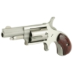 Picture of North American Arms Mini Revolver - Single Action - Revolver - 22LR/22 WMR - 1.125" Barrel - Stainless Steel - Silver - Holster Grip - Fixed Sights - 5 Rounds NAA-22MSC-HG