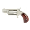 Picture of North American Arms Mini Revolver - Single Action - Revolver - 22LR/22 WMR - 1.625" Barrel - Matte Finish - Stainless Steel - Silver - Holster Grip - Fixed Sights - 5 Rounds NAA-22MC-HG