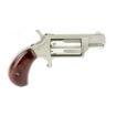 Picture of North American Arms Mini Revolver - Single Action - Revolver - 22LR/22 WMR - 1.625" Barrel - Matte Finish - Stainless Steel - Silver - Holster Grip - Fixed Sights - 5 Rounds NAA-22MC-HG