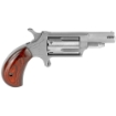 Picture of North American Arms Ported Magnum - Single Action - Revolver - 22LR/22 WMR - 1.625" Barrel - Matte Finish - Stainless Steel - Silver - Wood Grips - Fixed Sights - 5 Rounds NAA-22MC-P