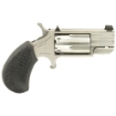 Picture of North American Arms Ranger II - Single Action - Revolver - 22 WMR - 2.5" Full Rib Barrel - Matte Finish - Stainless Steel - Silver - Wood Grips - Fixed Sights - 5 Rounds NAA22M-R250