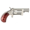 Picture of North American Arms Sidewinder - Single Action - Revolver - 22 WMR - 1.5" Barrel - Stainless Steel - Silver - Wood Grips - Fixed Sights - 5 Rounds - Swing-out Style Cylinder Assembly NAA-SWC