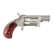 Picture of North American Arms Sidewinder - Single Action - Revolver - 22 WMR - 2.5" Barrel - Stainless Steel - Silver - Wood Grips - Fixed Sights - 5 Rounds - Swing-out Style Cylinder Assembly NAA-SW-250