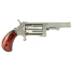 Picture of North American Arms Sidewinder - Single Action - Revolver - 22 WMR - 4" Barrel - Stainless Steel - Silver - Wood Grips - Fixed Sights - 5 Rounds - "Swing-out" Style Cylinder Assembly NAA-SW-4