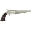 Picture of North American Arms The Earl - Single Action - Revolver - 22LR/22 WMR - 4" Barrel - Matte Finish - Stainless Steel - Silver - Wood Grips - Fixed Sights - 5 Rounds NAA-1860-4C