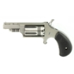 Picture of North American Arms WASP Snub - Single Action - Revolver - 22 WMR - 1.125" Barrel - Matte Finish - Stainless Steel - Silver - Rubber Grips - Fixed Sights - 5 Rounds NAA-22MS-TW