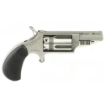 Picture of North American Arms WASP Snub - Single Action - Revolver - 22 WMR - 1.125" Barrel - Matte Finish - Stainless Steel - Silver - Rubber Grips - Fixed Sights - 5 Rounds NAA-22MS-TW