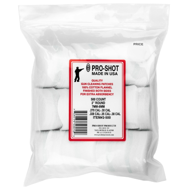 Picture of Pro-Shot Products Patches - .270-.38 Cal 2-500