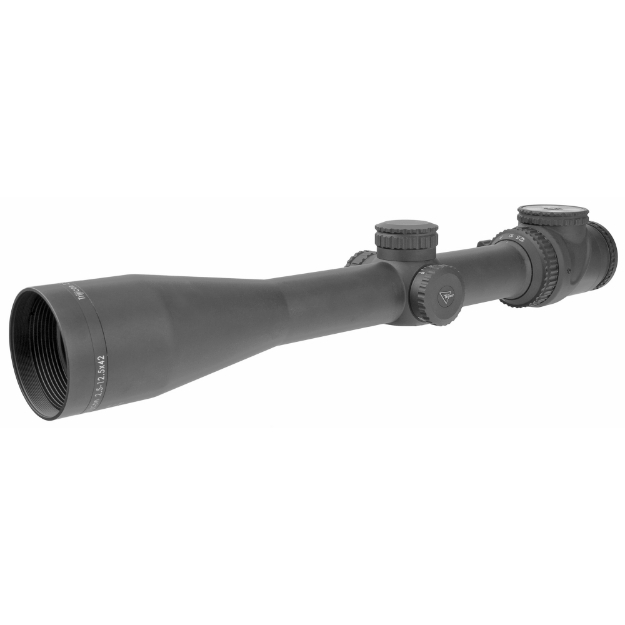 Picture of Trijicon AccuPoint 2.5-12.5x42mm Riflescope with BAC - Green Triangle Post Reticle - 30mm Tube - Matte Black - Capped Adjusters TR26-C-200107