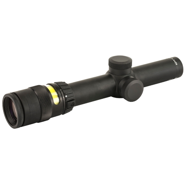 Picture of Trijicon Accupoint Rifle Scope - 1-4X24mm - 30mm - German #4 Crosshair With Green Dot Reticle - Matte TR24-3G