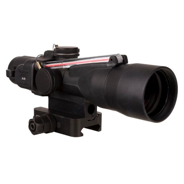 Picture of Trijicon ACOG - 3X30mm - Dual Illuminated Red Chevron .233/62 Grain - Includes Q-LOC Mount - Matte Finish - Black TA33-C-400378