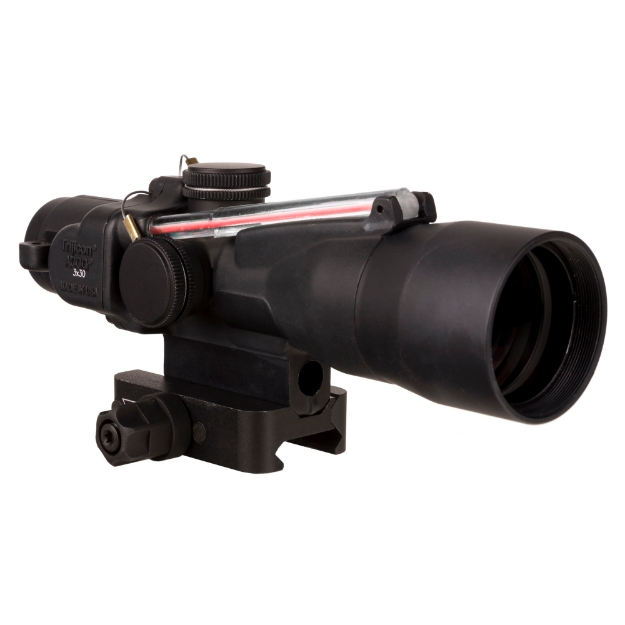 Picture of Trijicon ACOG - 3X30mm - Dual Illuminated Red Horseshoe/Dot .233/62 Grain - Includes Q-LOC Mount - Matte Finish - Black TA33-C-400380