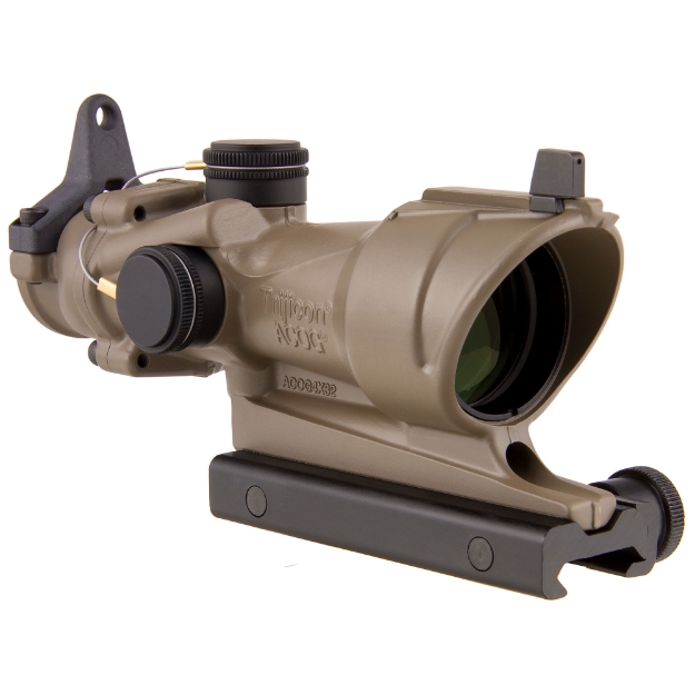 Picture of Trijicon ACOG Rifle Scope - 4X 32 - Amber Crosshair .223 Reticle - Center Illuminated - w/BUIS & TA51 Mount-CK-FDE - Dark Earth TA01-D-100319