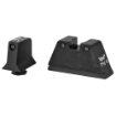 Picture of Trijicon Bright & Tough - Sight - Suppressor Set - Fits Glock 17,17L,19,22,23,24,25,26,27,28,31,32,33,34,35,37,38,39 - Black Front/Black Rear with Green Lamps GL201-C-600661