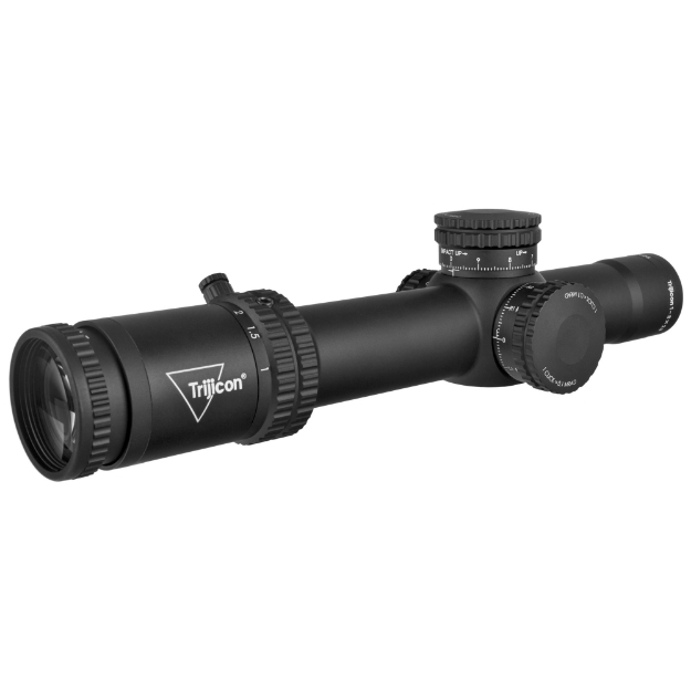 Picture of Trijicon Credo 1-8x28mm First Focal Plane Riflescope with Red/Green MRAD Segmented Circle - 34mm Tube - Matte Black - Exposed Locking Adjusters CR828-C-2900032