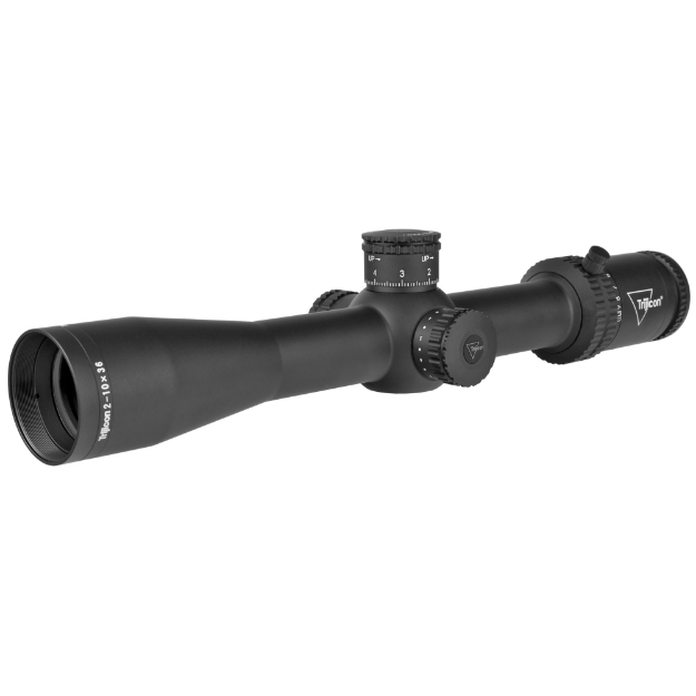 Picture of Trijicon Credo 2-10x36mm First Focal Plane Riflescope with Red MRAD Precision Tree - 30mm Tube - Matte Black - Exposed Elevation Adjuster with Return to Zero Feature CR1036-C-2900038