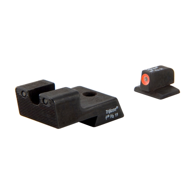 Picture of Trijicon HD Tritium Sight - Fits Colt 1911 - Orange Outline - Novak Low Mount Dovetail Cut CA128O-600527