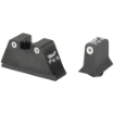 Picture of Trijicon Suppressor Height Night Sights - Fits Glock 17/19/22/23/26/27/31/32/33/34/35/37/38/39 - Black - Tritium Front/Rear - Green 3 Dot GL201-C-600649