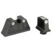 Picture of Trijicon Suppressor Sight Height - Green Front Sight with Orange Rear Lamps - Fits Glock 17/19/22/23/26/27/31/32/33/34/35/37/38/39 - Black GL201-C-600650