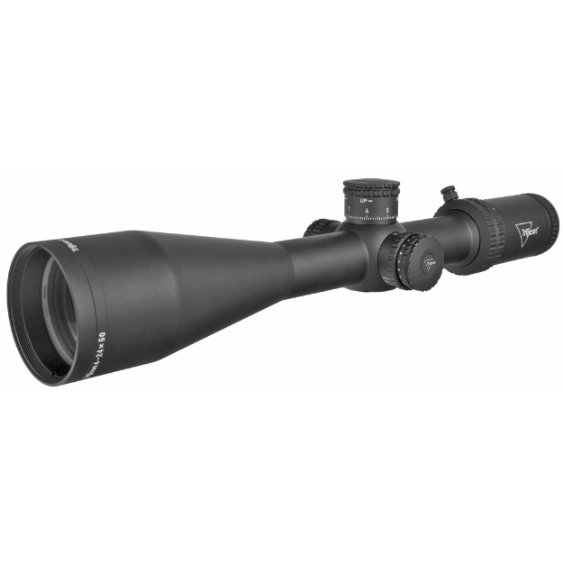 Picture of Trijicon Tenmile 4-24x50mm Second Focal Plane Riflescope with Red LED Dot - MRAD Ranging - 30mm Tube - Matte Black - Exposed Elevation Adjuster with Return to Zero Feature TM42450-C-3000007