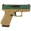 Picture of Glock 43X - M.O.S - Semi-automatic - Striker Fired - Sub-Compact - 9MM - 3.41" Barrel - Cerakote Finish - Troy Coyote Tan Frame With Jesse James Green Slide - 10 Rounds - 2 Magazines - BLEM (Damaged Case) PX4350204FRMOSTCTJJS