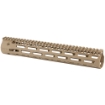 Picture of Troy Battle Rail - 12.5" Low-Profile SOCC Rail - Fits AR - 223REM/556NATO - M-LOK - Aluminum - Flat Dark Earth SRAI-SR1-12FT-00