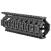 Picture of Troy Enhanced Rail - 7" - Drop In - Picatinny on All Four Sides - Four Built-in Sockets Fits QD Swivels - Fits AR-15 Rifles - Black SRAI-DID-D7BT-00