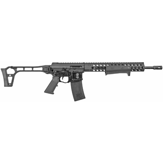 Picture of Troy PAR - Pump Action Rifle - 223REM/556NATO - 16" Barrel - Black Color - Side-Folding Skeletonized Stock - 10Rd SPAR-S23-16BT-19