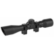 Picture of Truglo 4x32 Compact Scope Series - Rimfire Rifle Scope - 4X 32 - 1" - Duplex Reticle - Waterproof - Fogproof - Nitrogen Gas Filled - Rubber Eye Guard - 4" Eye Relief - Compact/Lightweight - Mounting Rings Included - Matte Finish TG-TG8504BR