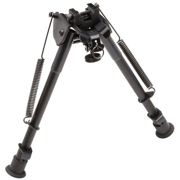 Picture of Truglo TAC POD Adjustable Bipod - Fixed - Adaptor - Fits Sling Swivel Stud or Picatinny Rail - 9"-13" - Black TG-TG8901L