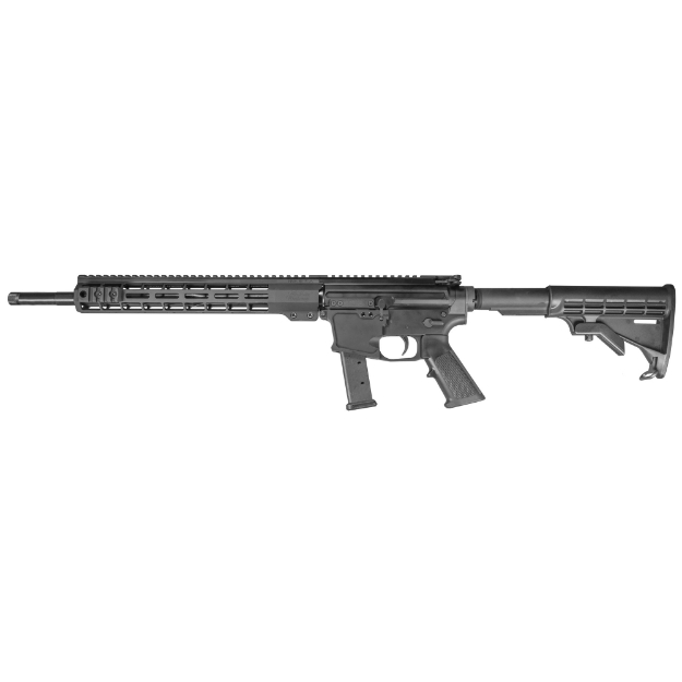 Picture of Windham Weaponry R16FTT-9MM - Semi-automatic Rifle - 9MM - 16" Barrel,Anodized Finish - Black - 6 Position Stock - 1 Magpul Magazine (Accepts Glock Magazines) - 17Rd R16FTT-9MM