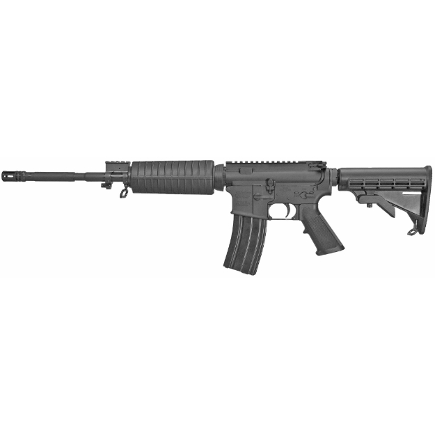 Picture of Windham Weaponry R16M4FTT - SRC - Semi-automatic Rifle - 223REM/556NATO - 16" M4 Profile Barrel - 1:9 Twist - A2 Flash Suppressor - Anodized Finish - Black Color - 6 Position Stock - Optics Ready - 30 Rounds - 1 Magazine - Comes with Hard Case R16M4FTT