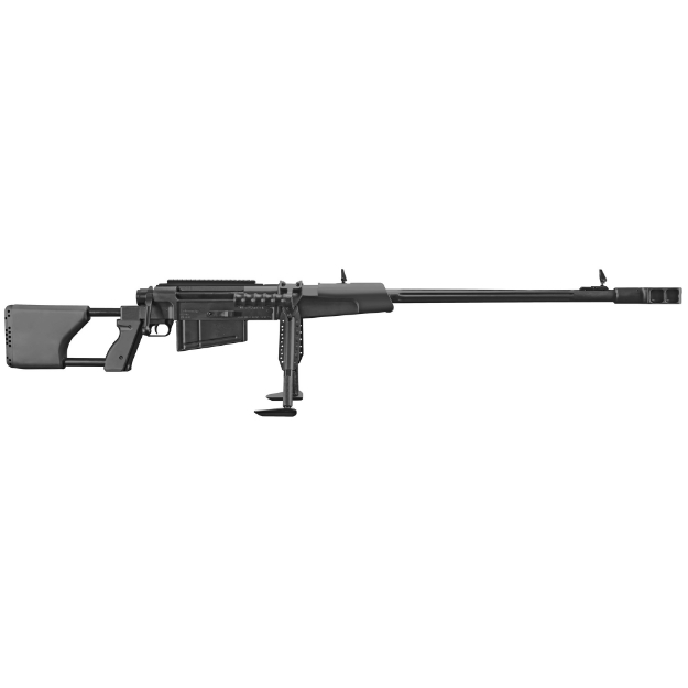 Picture of Zastava M93 - Bolt Action Rifle - 50BMG - 33" Cold Hammer Forged Fluted Barrel - Black - Adjustable Bipod - Foldable Iron Sights - Optics Ready With Picatinny Rail - Muzzle Brake - 5 Rounds - Two Magazines - Right Hand - BLEM (Damaged Case) SRM93050