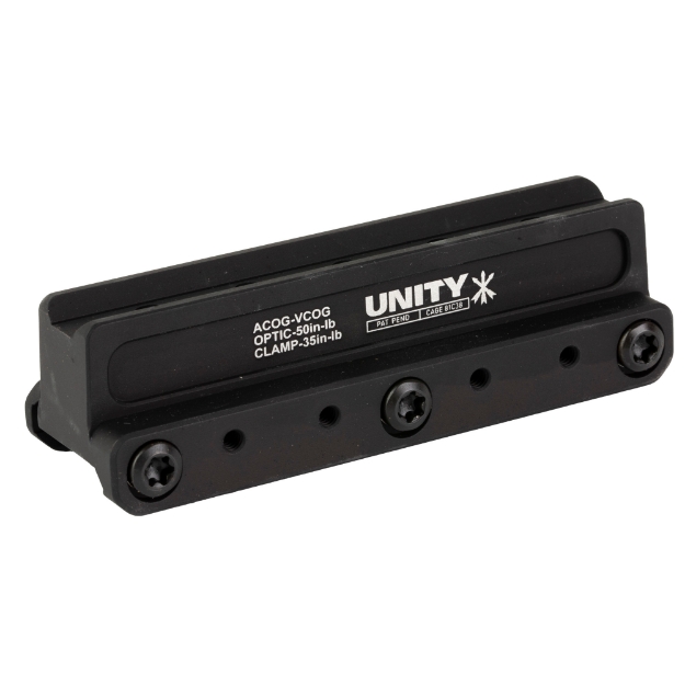 Picture of Unity Tactical FAST - Red Dot Mount - 2.05" Optical Height - Compatible with ACOG/VCOG Footprints - Anodized Finish - Black FST-COGB