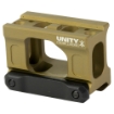 Picture of Unity Tactical FAST Micro - Red Dot Mount - 2.26" Optical Height - Compatible with CompM5s - CompM5b - Duty RDS Footprints - Anodized Finish - Flat Dark Earth FST-MISF