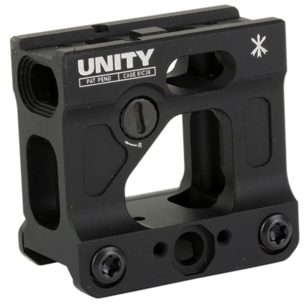 Picture of Unity Tactical FAST Micro - Red Dot Mount - 2.26" Optical Height - Compatible with T1/T2 Footprints - Anodized Finish - Black FST-MICB