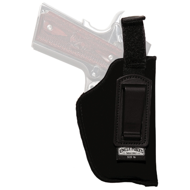 Picture of Uncle Mike's Nylon Inside the Pant Holster - With Strap - Size 16 - Medium Auto With 3.75" Barrel - Right Hand - Black 76161