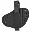 Picture of Uncle Mike's Super Belt Slide Holster - Size 16 - Fits Medium Auto With 3.75" Barrel - Ambidextrous - Black 86160