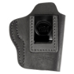 Picture of Uncle Mike's Uncle Mikes Inside Waistband Leather Holster - Size 3 - Fits Most Medium Frame Autos (3" 1911/Bersa Thunder/Glock 42/43/Sig 365/Hellcat/Taurus Gx4) - Leather - Metal Clip - Ambidextrous - Black UM-IWB-3-MBL-A